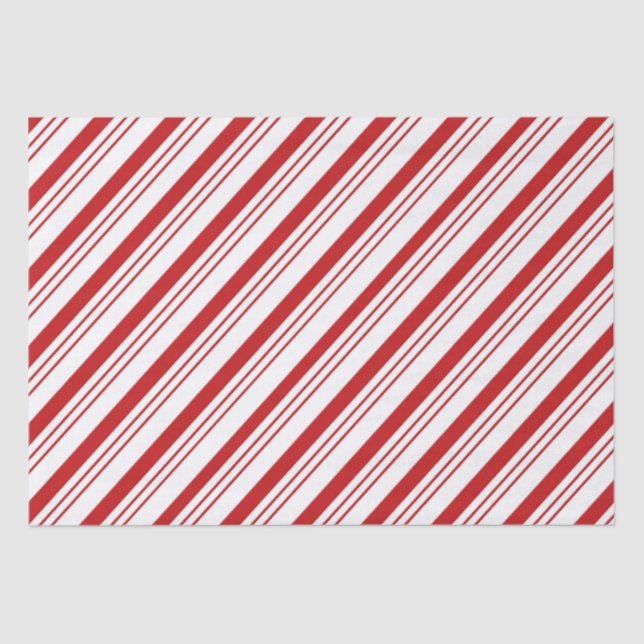Papel De Seda Candy Cane Stripes (Anverso)