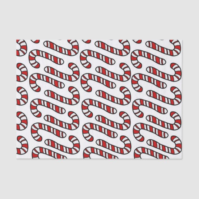 Papel De Seda Candy Canes (Anverso)