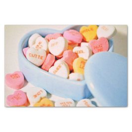 Papel De Seda Candy Hearts Valentine