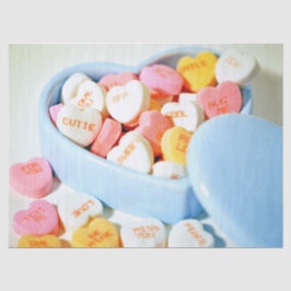 Papel De Seda Candy Hearts Valentine
