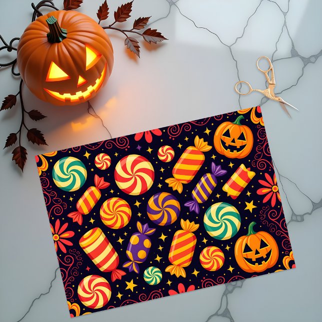 Papel De Seda Candy y Halloween de Foky Spooky y Jack-o'-Lantern (Subido por el creador)