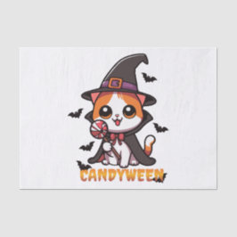 Papel De Seda candyween - halloween de brujas gatas