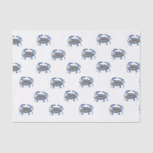 Papel De Seda Cangrejo azul