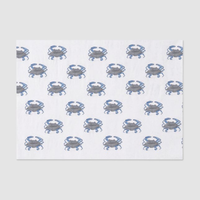 Papel De Seda Cangrejo azul (Anverso)