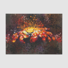 Papel De Seda Cangrejo Playa Costera Cáncer Desenlace Náutico