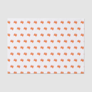 Papel De Seda Cangrejo rojo naranja simple limpio fresco