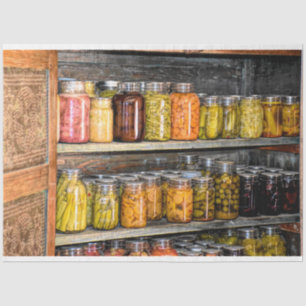 Papel De Seda Canning Mason Jars Shelf Decoupage Tissue Paper