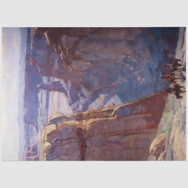 Papel De Seda “Cañón Azul” de Edgar Payne (Anverso)