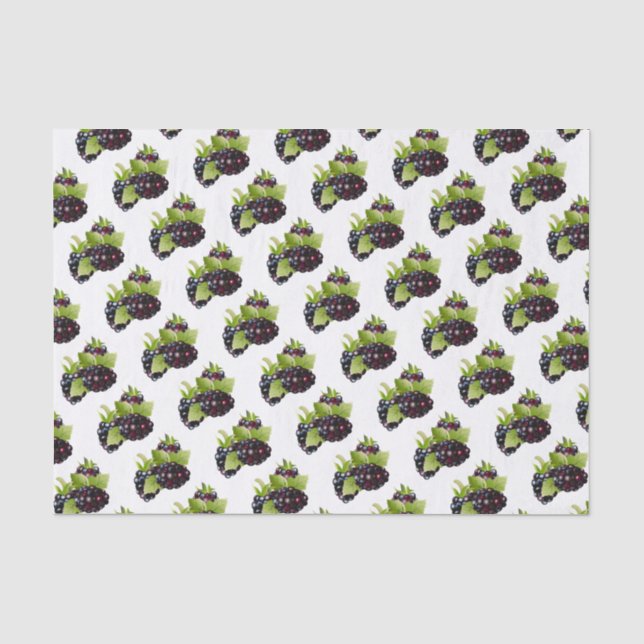 Papel De Seda Cañón de frutas de Blackberry (Anverso)