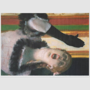 Papel De Seda Cantante con un guante, Edgar Degas