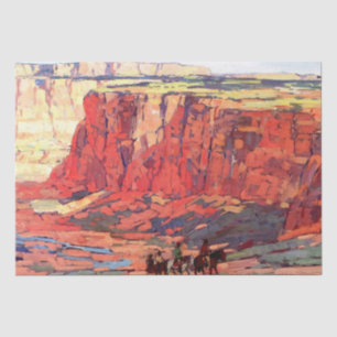 Papel De Seda “Canyon Riders” arte western de Edgar Payne