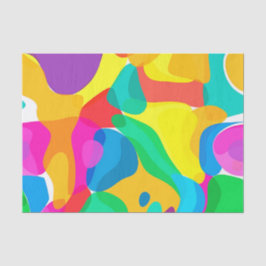 Papel De Seda Caos de los colores del circo Resumen del patrón d