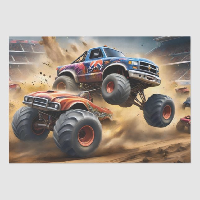 Papel De Seda Caos en las ruedas: Monster Truck Smash Derby, (Anverso)