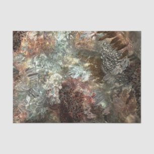 Papel De Seda Capas apagadas de cristales marrones