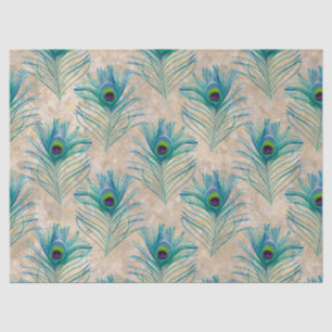Papel De Seda Caperos azules en descomposición marrón claro