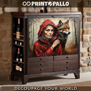 Papel De Seda Caperucita roja, el lobo, muchos años después