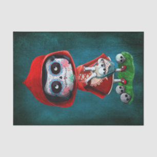 Papel De Seda Caperucita Rojo de Dia de los Muertos