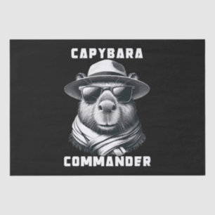 Papel De Seda Capibara Con Gafas De Sol Capy Comandante