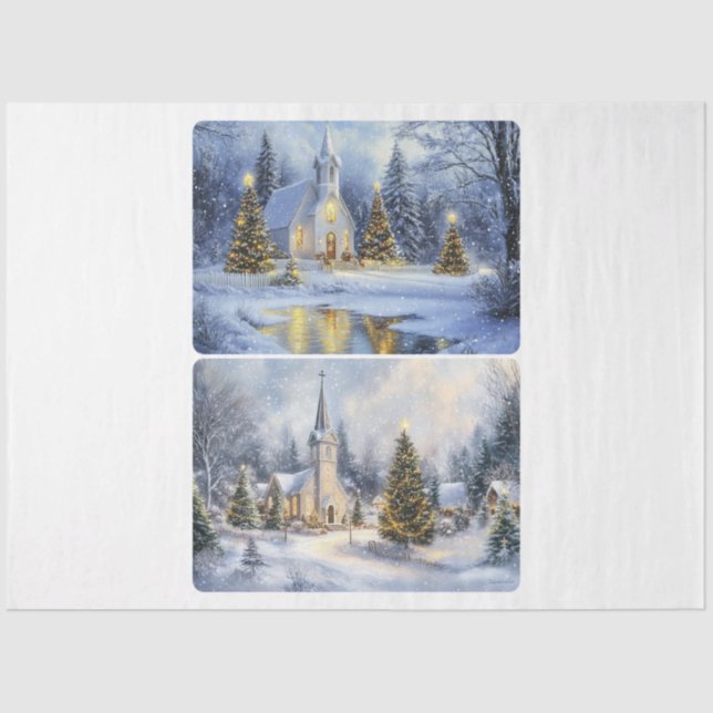 Papel De Seda Capilla de navidades (Anverso)