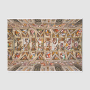 Papel De Seda Capilla Sixtina en el techo de Miguel Ángel