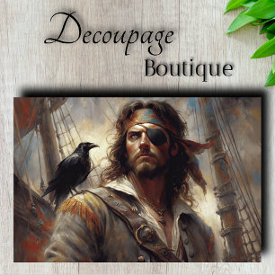 Papel De Seda Capitán Pirata Decoupage de Bandana