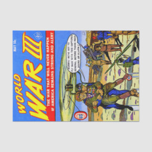 Papel De Seda Captura de historietas de época del soldado genera