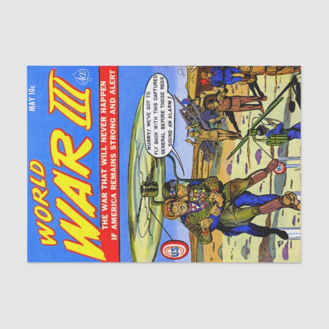 Papel De Seda Captura de historietas de época del soldado genera (Anverso)