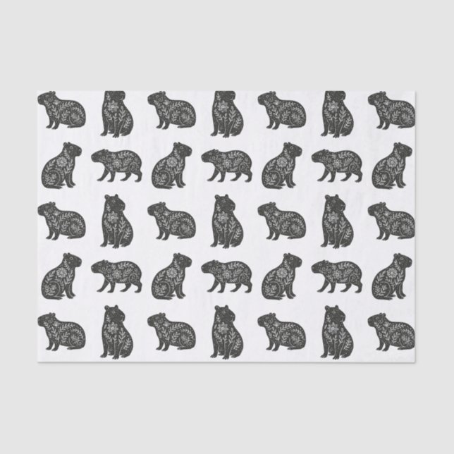 Papel De Seda Capybaras (Anverso)