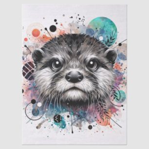 Papel De Seda Cara de Nutria Multicolor