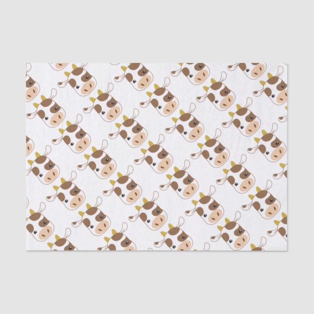 Papel De Seda cara linda de la vaca (Anverso)