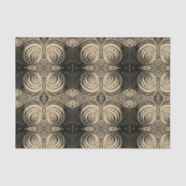 Papel De Seda Caracol de la sepia modelado (Anverso)
