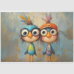 Papel De Seda Caracteres caprichosos de Decoupage Wackadoodle Br