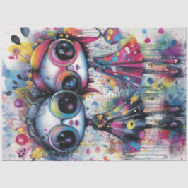 Papel De Seda Caracteres Chicas vibrantes y singulares de descon