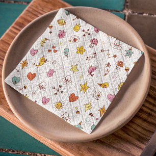 Papel De Seda Caracteres de caricatura Patrón sin problemas