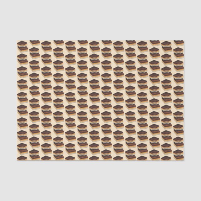 Papel De Seda Caramelo de pan corto de Millionaire cubre rebanad (Anverso)