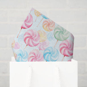 Papel De Seda Caramelos Cumpleaños Naranja Verde Amarillo Azul R