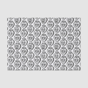 Papel De Seda Caras de Corazones