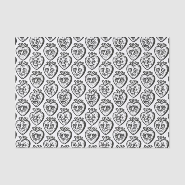 Papel De Seda Caras de Corazones (Anverso)