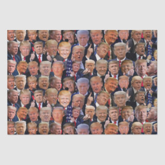 Papel De Seda Caras Divertidas De Trump