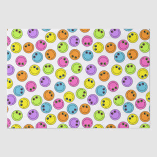 Papel De Seda Caras sonrientes coloridas de la emoji