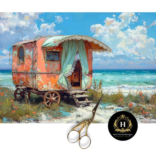 Papel De Seda Caravana Gitana Decoupage (Subido por el creador)