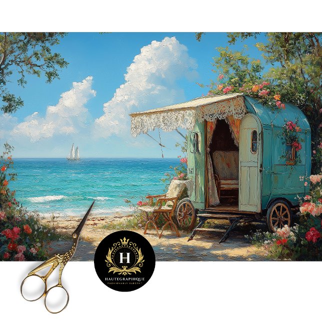 Papel De Seda Caravana Gitana Decoupage (Subido por el creador)