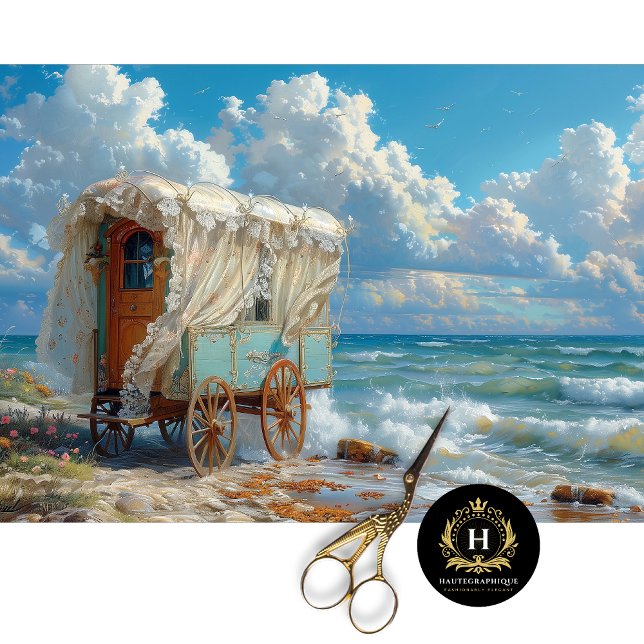 Papel De Seda Caravana Gitana Decoupage (Subido por el creador)