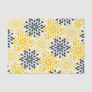 Papel De Seda Carbón amarillo y gris de carbón vegetal moderno