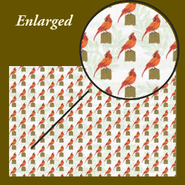 Papel De Seda Cardenal rojo Bird