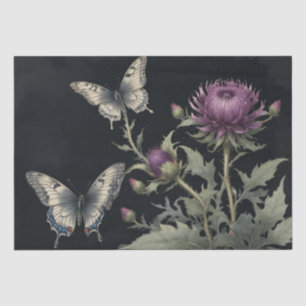 Papel De Seda Cardos y Mariposas