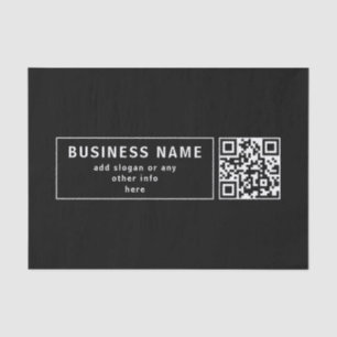 Papel De Seda Carga tu propio código QR y texto modificable