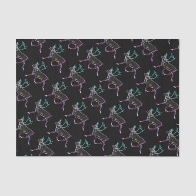 Papel De Seda Caribou Eléctrico (Anverso)