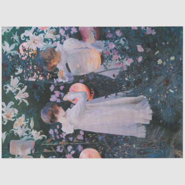 Papel De Seda Carnación, Lily, Lily, Rosa (John Singer Sargent) (Anverso)