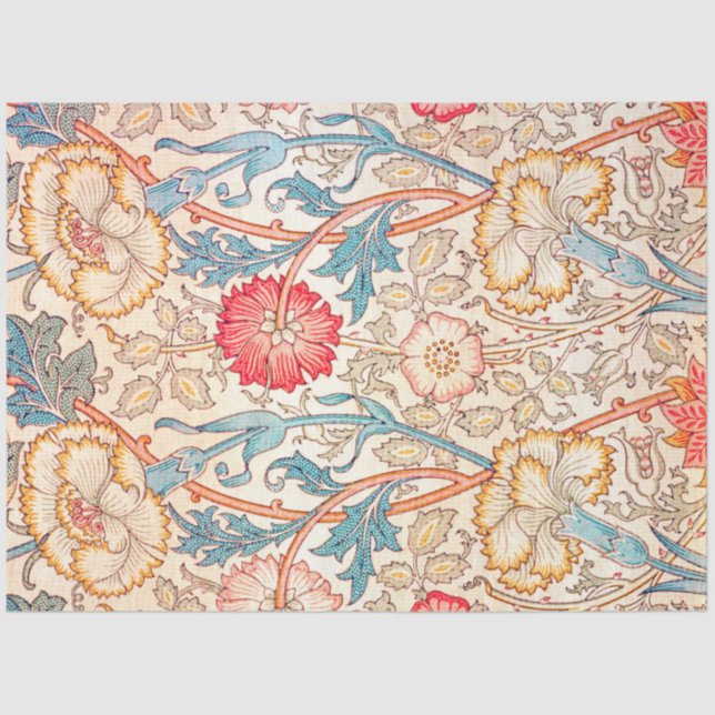 Papel De Seda Carnación, William Morris (Anverso)